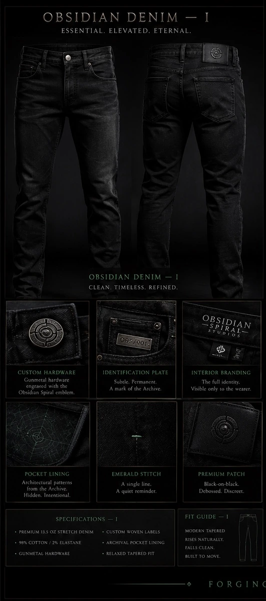 OBSIDIAN DENIM — I
