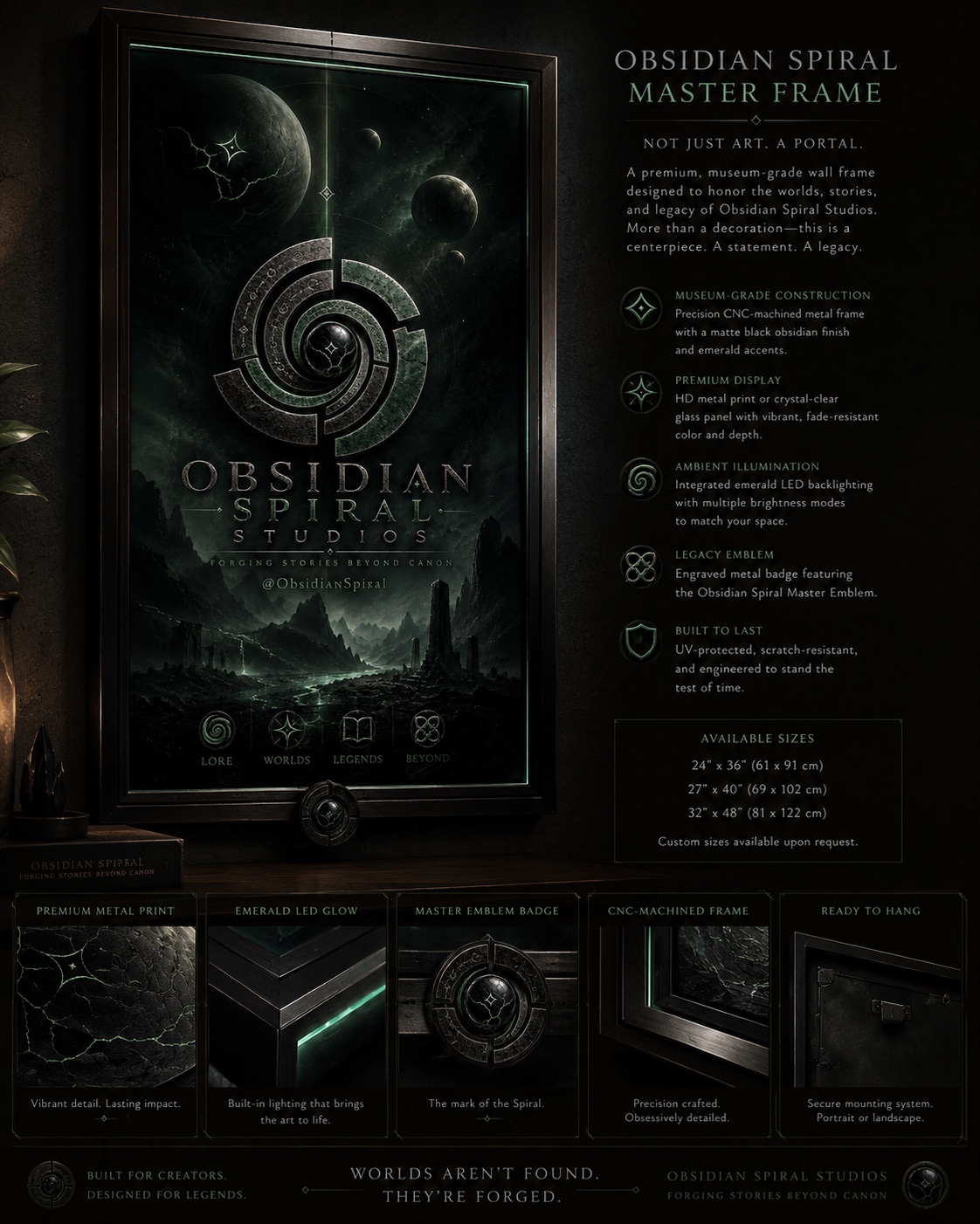THE OBSIDIAN SPIRAL MASTER FRAME